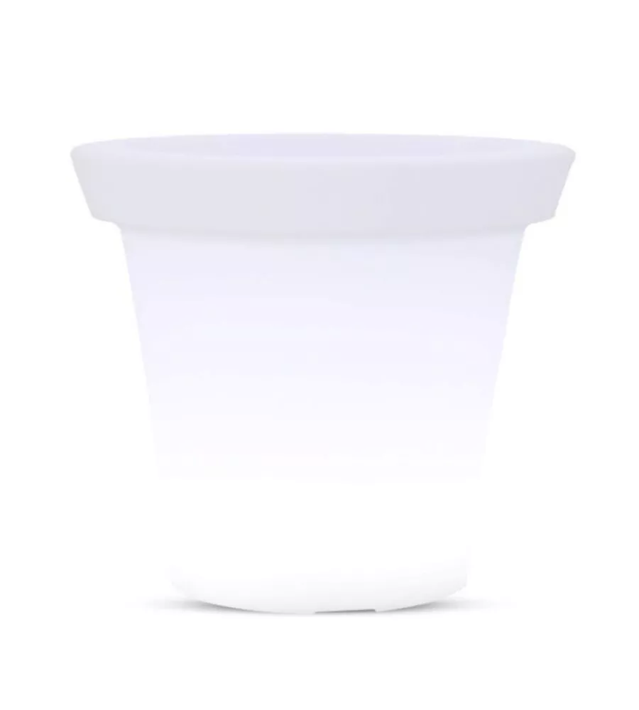 VASO DECORATIVO DA ESTERNO LUMINOSO LED RGB 35,5X32,5 CM